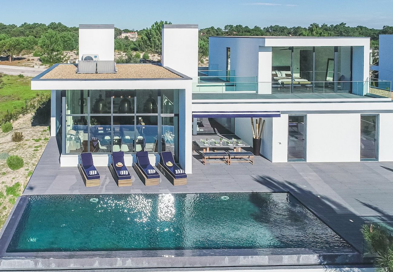 Luxury villa with outdoor pool.