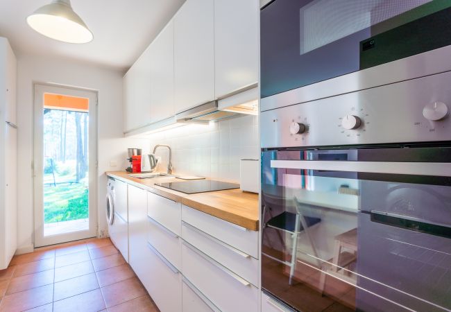 Fully equipped kitchen with natural light.